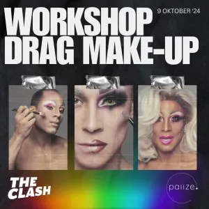 Workshop drag make-up woensdagavond 9 oktober Foto: The Clash