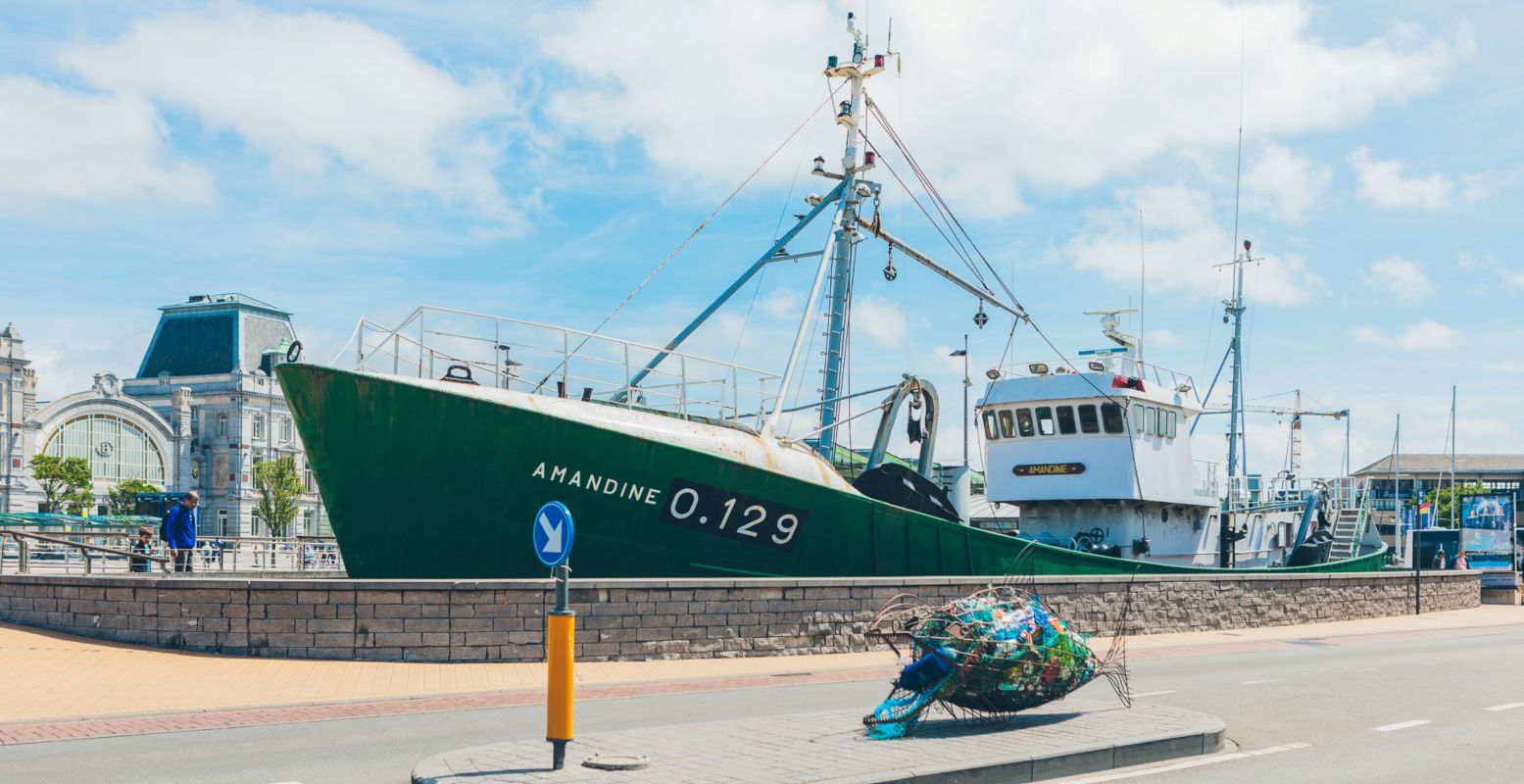 Alleen al het gigantische, groene schip is indrukwekkend om te zien! Foto: Onthaal Amandine © Nick Decombel