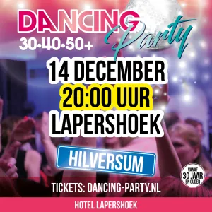 30•40•50+ Dancing Party Hilversum 30+ Dancing Party. Foto: Herman Hilhorst.