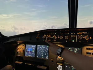 Airbus A320-simulator. Foto: SimFlying