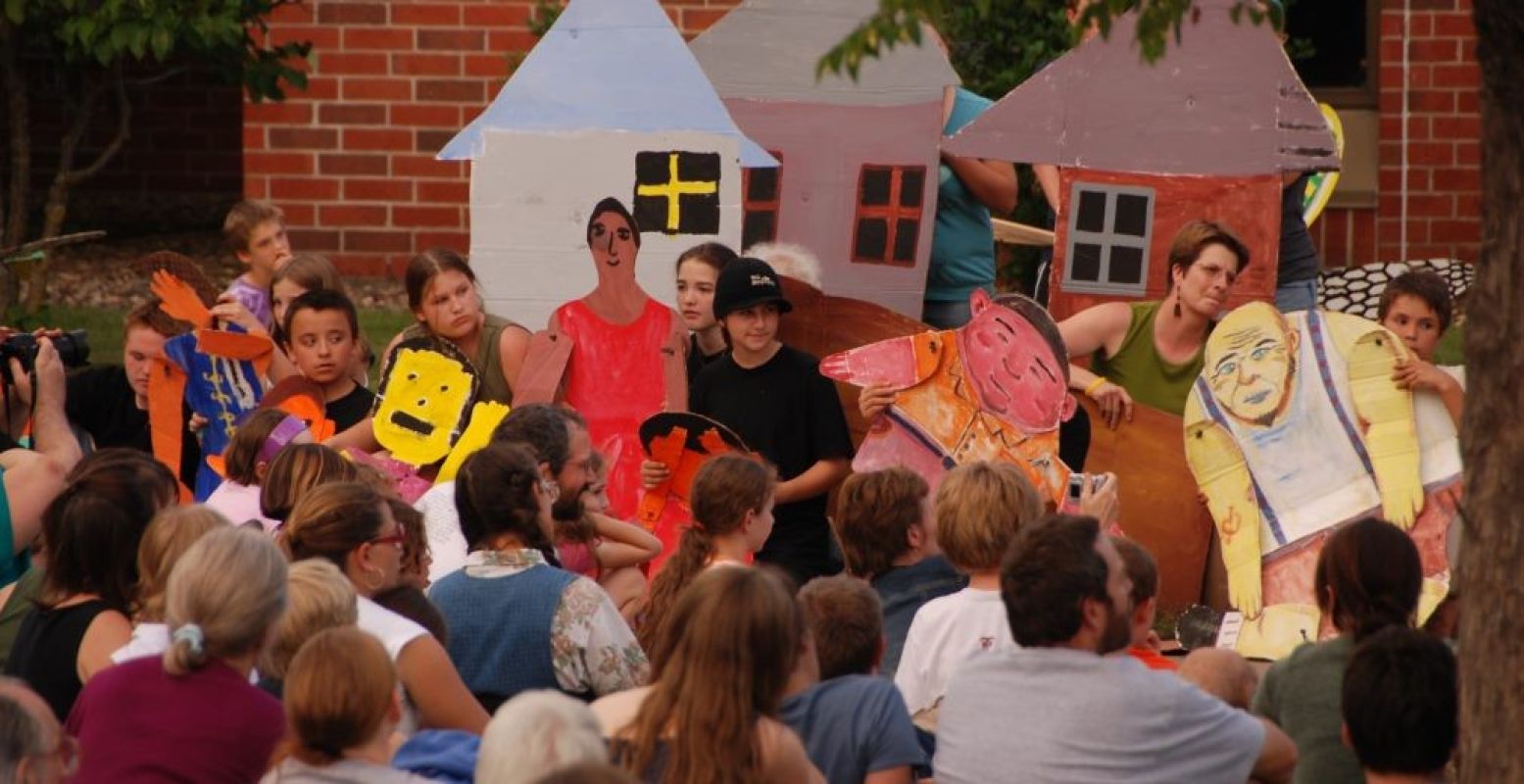 'Kids' Theater'. Fotograaf:  mikegoren . Licentie:  Sommige rechten voorbehouden . Bron:  Flickr.com 