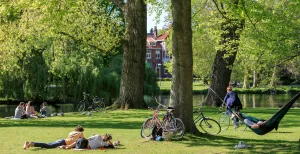 De leukste stadsparken van Nederland Het Wilhelminapark in Utrecht is de ultieme plek om te ontspannen. Foto: Ruben Drenth, Utrecht Marketing