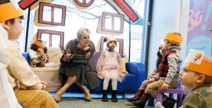 Prinses Laurentien trapt ook dit jaar weer de Nationale Voorleesdagen af met een gezellig voorleesontbijt. Foto: Stichting CPNB © Bas van Hattum