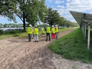 Rondleiding door zonnepark Masterveldweg Statkraft, Foto: Margo Clous