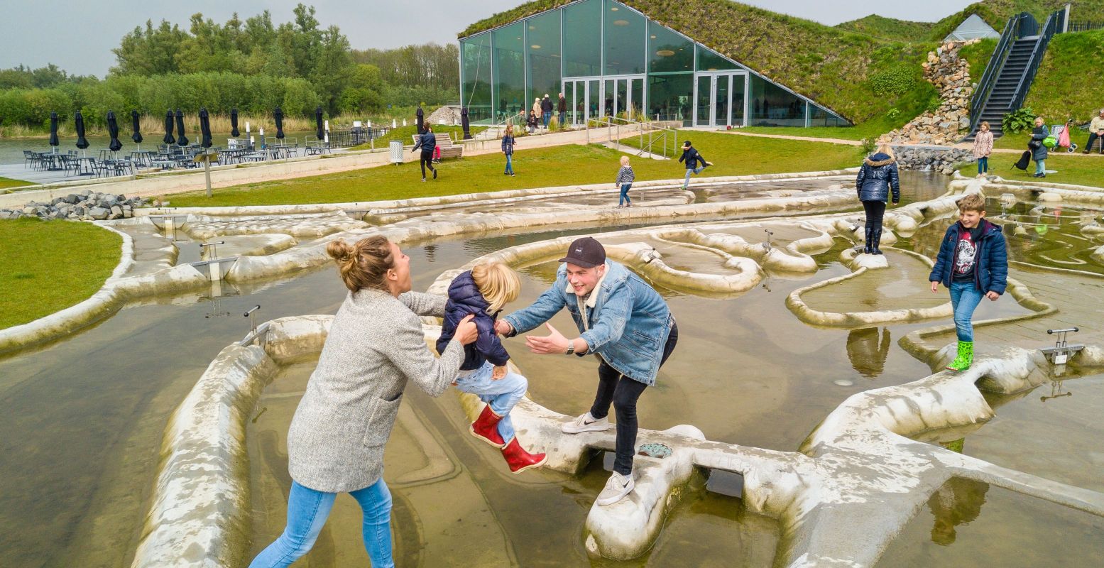 In de Biesbosch Beleving ontdek je spelenderwijs hoe eb en vloed werken. Foto: Archief Biesbosch MuseumEiland