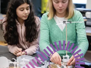 Ga zelf aan de slag met techniek in de Techniekstudio. Foto: TU Science Centre Delft