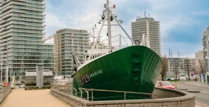 Het schip Amandine is de laatste IJslandvaarder. Foto: Nick Decombel