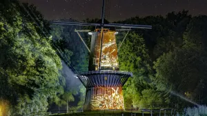 Molen met lichttekeningen