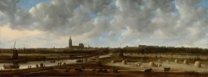 Topstuk Gezicht op Den Haag - Jan van Goyen Foto: Gezicht op Den Haag vanuit het zuidoosten van Jan van Goyen (1650-1651)