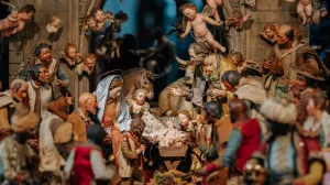 De mooiste kerststal van Nederland Fotobeschrijving: Blik op de heilige familie. Foto: (c) Museum Catharijneconvent.