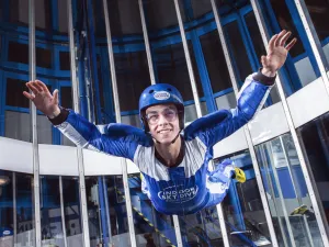 Indoor Skydive Roosendaal Beleef het gevoel van vliegen. Foto: Indoor Skydive Roosendaal.