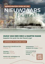 Nieuwjaarsconcert Hugo van der Meij en Martin Mans Poster. Foto: CR-Designs