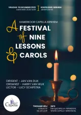 A Festival of Nine Lessons & Carols Foto: poster concert Capella Arnhem