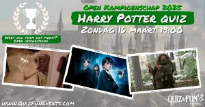 Harry Potter Quiz - Open Kampioenschap 2025 Foto: Quiz & Fun Events