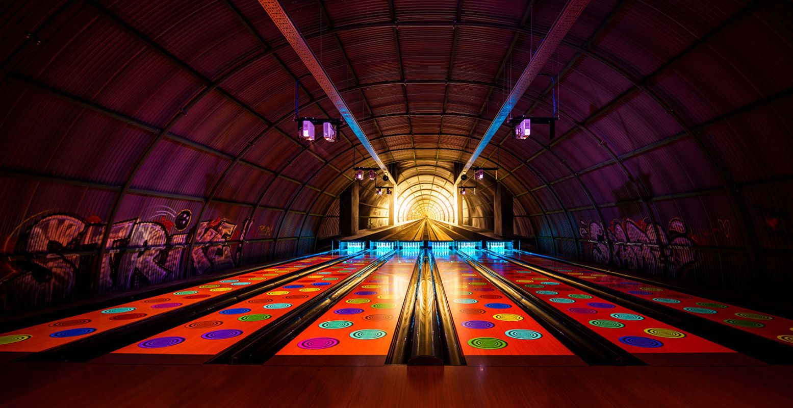 Een potje bowlen in een metrostation. Foto: The City