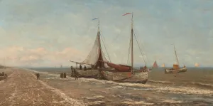 Hendrik Willem Mesdag, Bommen op het strand, olieverf op doek, Museum Panorama Mesdag, foto: Doro Ke