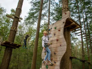 Een spectaculair uitje voor jong en oud! Foto: Klimbos Nederland