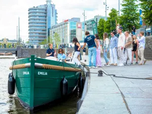 Welkom aan boord! Foto: Eco Boats Amsterdam