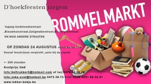 Rommelmarkt te Izegem foto joke avet