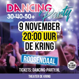 30•40•50+ Dancing Party Roosendaal 30+ Dancing Party. Foto: Herman Hilhorst.