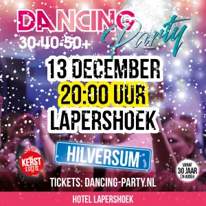 30•40•50+ Dancing Party Hilversum Kerst Editie 30+ Dancing Party. Foto: Herman Hilhorst.