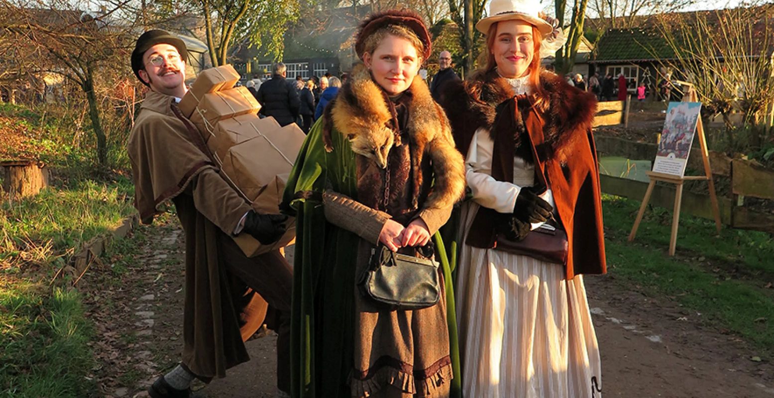 Beleef een nostalgische kerst in het Anton Pieck kerstdorp van Openluchtmuseum Eynderhoof. Foto: © Marjon Heijnen