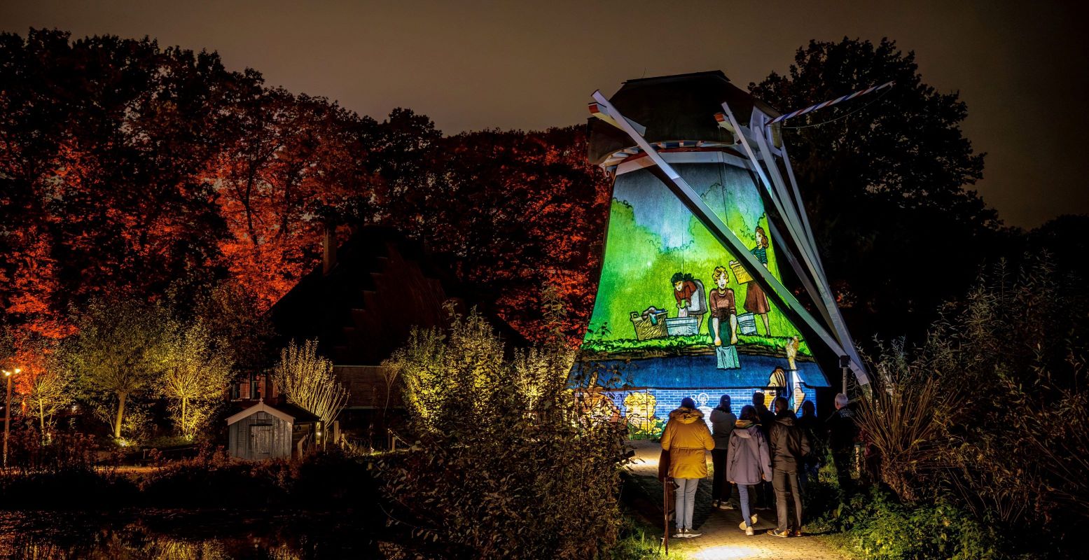 Het normale dagelijkse leven ging gewoon door voor de evacués tijdens hun tijdelijke verblijf in het museum. Foto: Nederlands Openluchtmuseum © Jorrit Lousberg