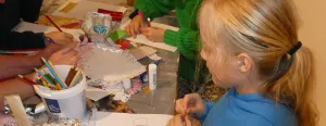 Workshop kids: masker maken Verwey Museum Haarlem Foto: Verwey Museum Haarlem