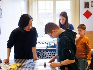 Escher in Het Paleis is ook boeiend voor schooluitjes! Foto: Fred Ernst