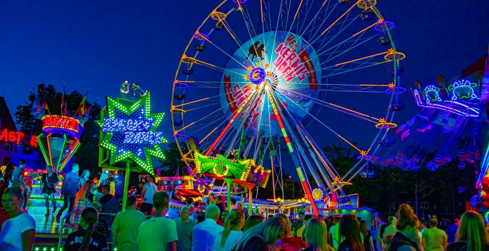 De Mega Kermis Uden is elk jaar weer een ware happening tijdens de vakantie. Foto: Mega Kermis Uden © Huub de Goeij