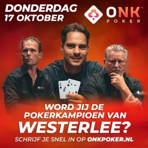 Pokerkampioenschap van Westerlee Foto in opdracht ONK Poeker