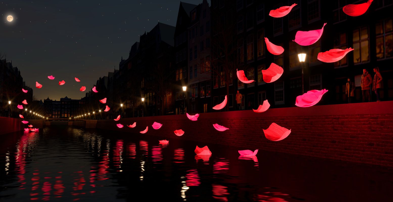 Ontdek alle tot de verbeelding sprekende lichtinstallaties. Foto: Amsterdam Light Festival