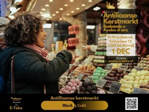 Antilliaanse kerstmarkt Black & Gold Edition foto Nilo Gijsbertha