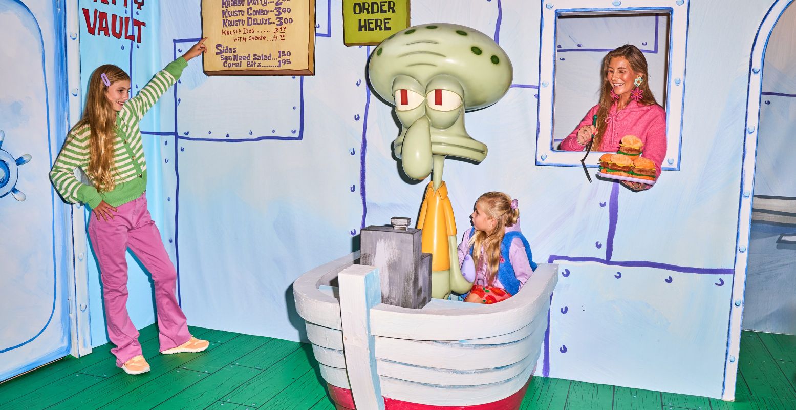 De nieuwe SpongeBob Special van WONDR Experience Amsterdam is een heerlijke speeltuin voor jong en oud! Foto: WONDR Experience