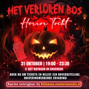 Horror Tocht Enschede: Het Verloren Bos Foto: AvonturenEvents.nl