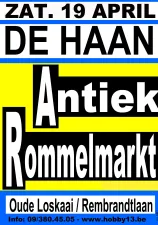 Antiek & Rommelmarkt te De Haan Foto: De Dapper Eddy