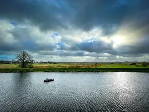 Uitzicht op Het Bossche Broek vanaf de stadswal. Foto: Gerard Voshaar