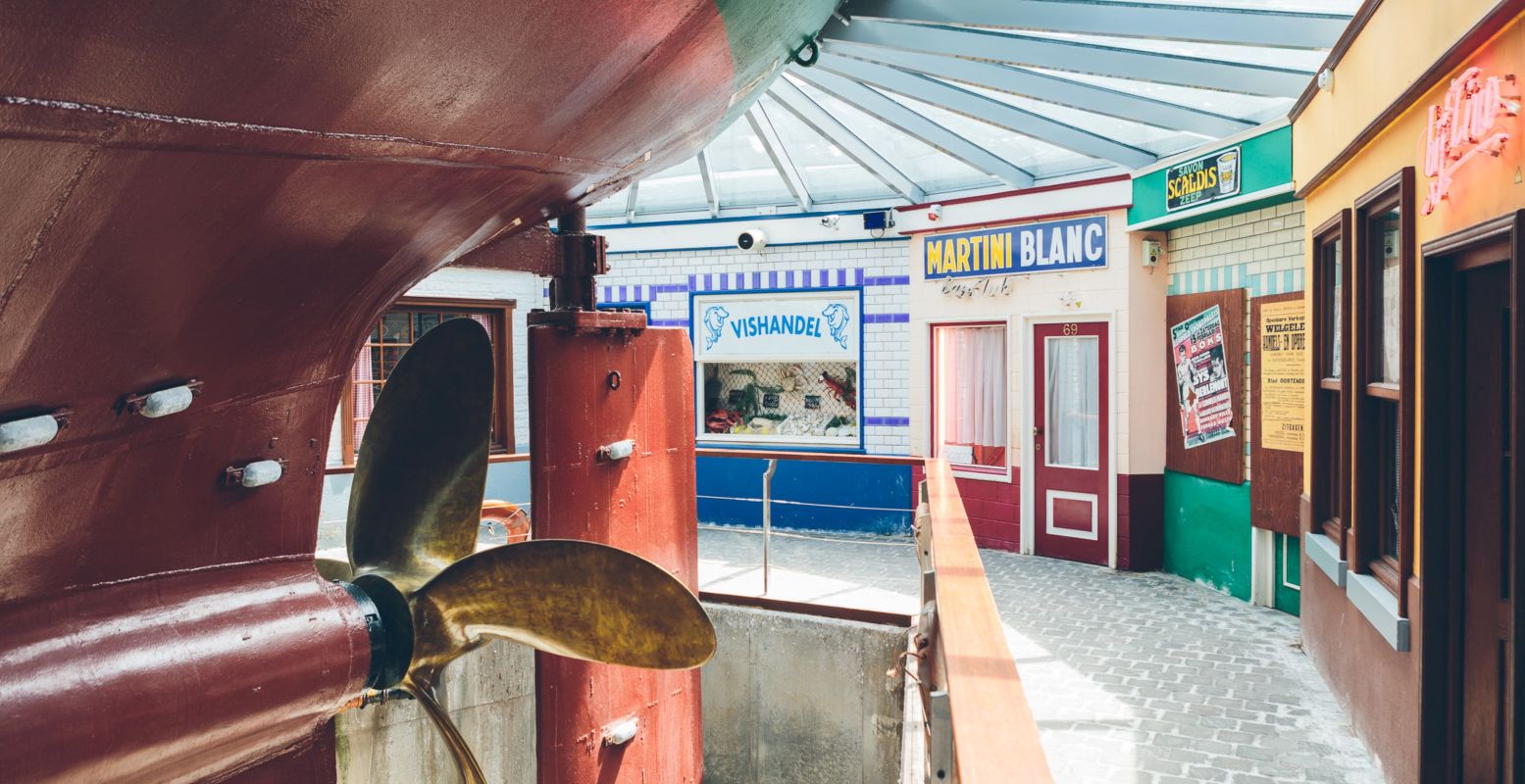 Het museumschip neemt je helemaal mee naar het ruige visserijverleden. Foto: Onthaal Amandine © Nick Decombel