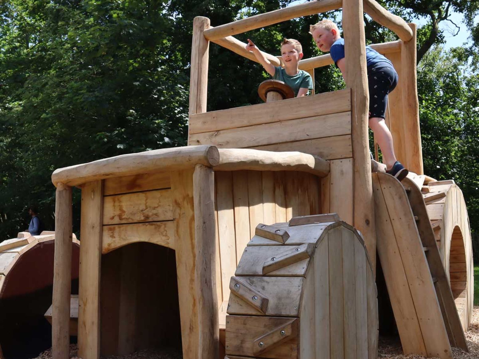 Het Land van Fluwel is een buitenspeelparadijs voor kleine en iets grotere kinderen. Foto: Land van Fluwel