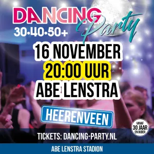 30•40•50+ Dancing Party Heerenveen 30+ Dancing Party. Foto: Herman Hilhorst.