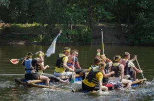 Expeditie Robinson Vlotvaren, foto; Markant Outdoorcentrum