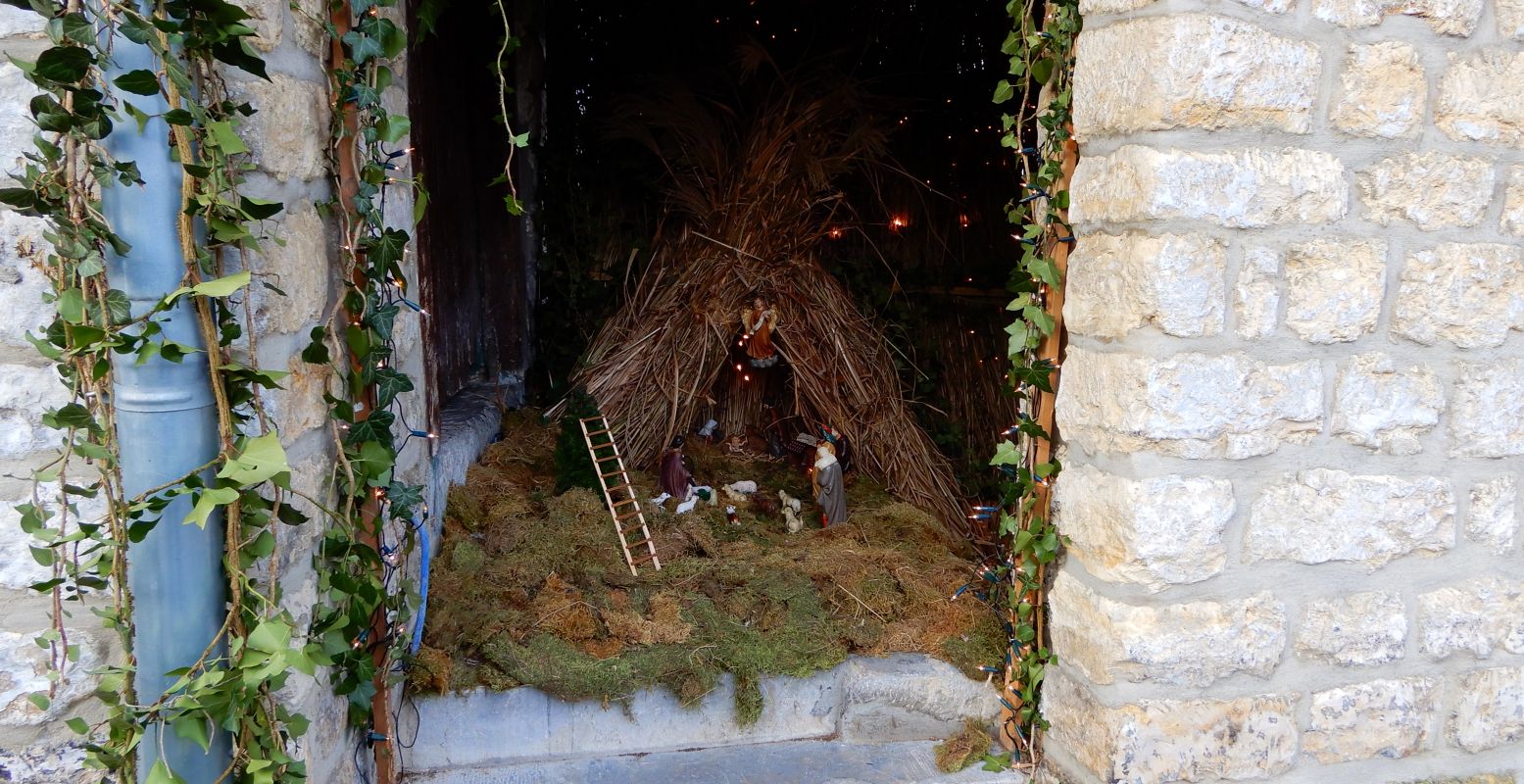 Zelfs in schuurtjes vind je prachtige kerststalletjes bij de kribkeswandelingen van Simpelveld, Bocholtz en Orsbach. Foto: Marianne Bonten