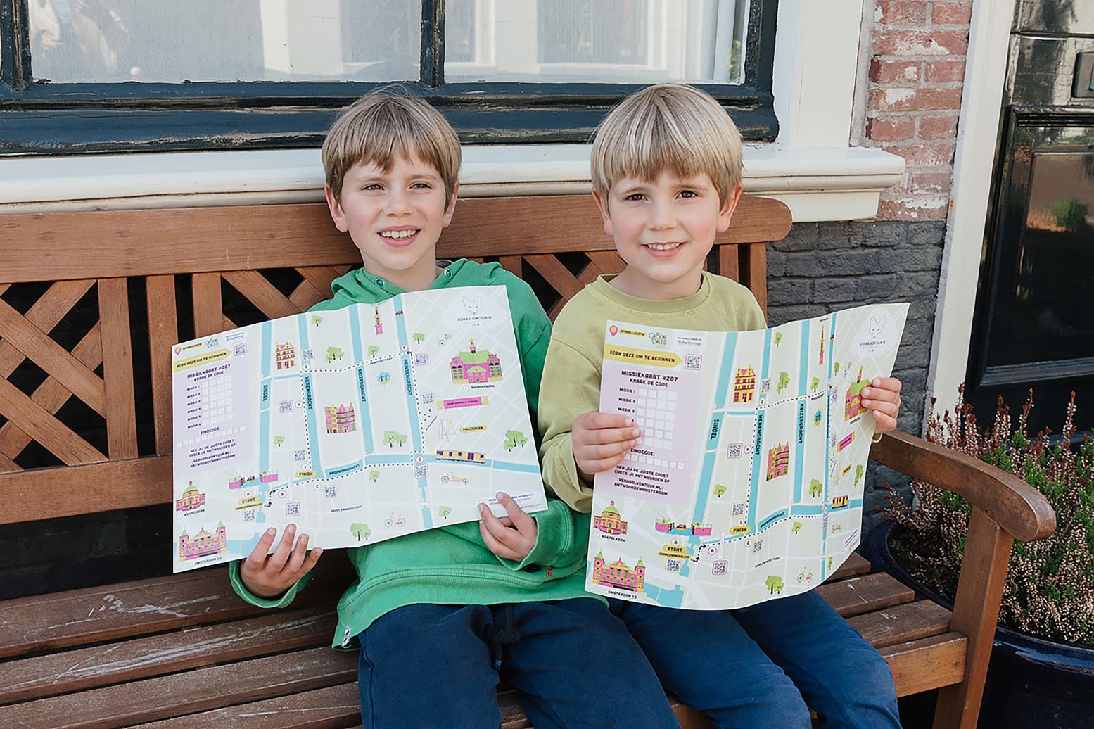 Spannend, op speurtocht met zo'n leuke kaart! Foto: Verhaalavontuur