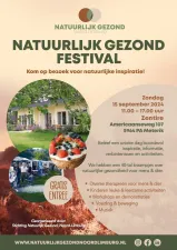 Natuurlijk gezond festival Flyer, fotograaf Nard keuten