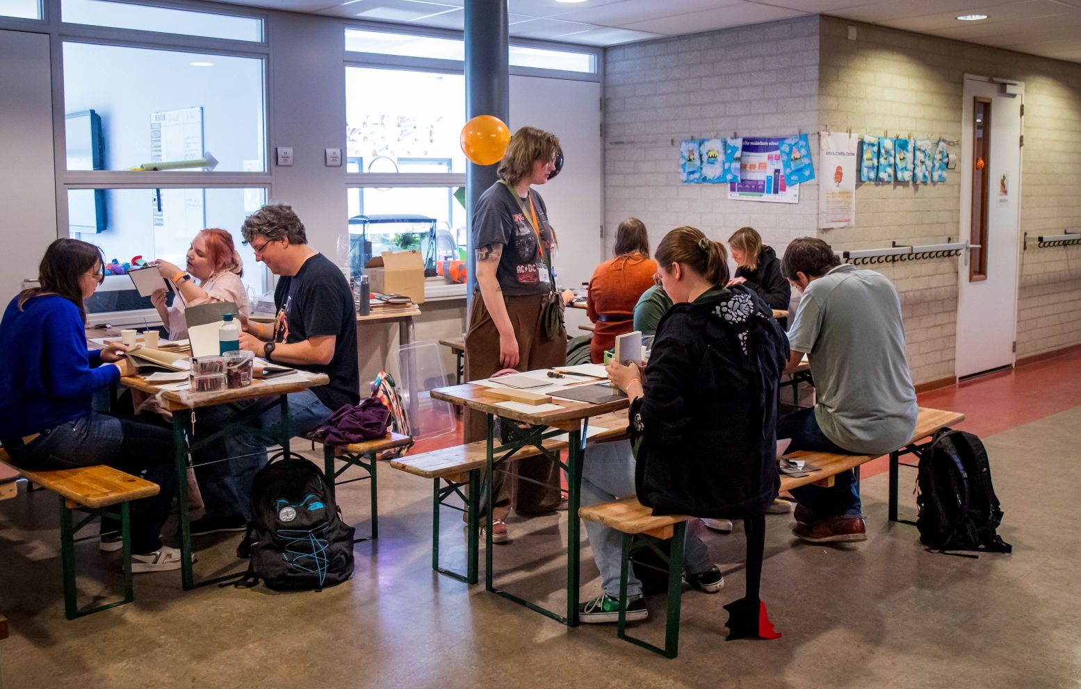 Doe mee met één van de gezellige workshops of bezoek de arts & craft zone. Foto: Bjorn Leus